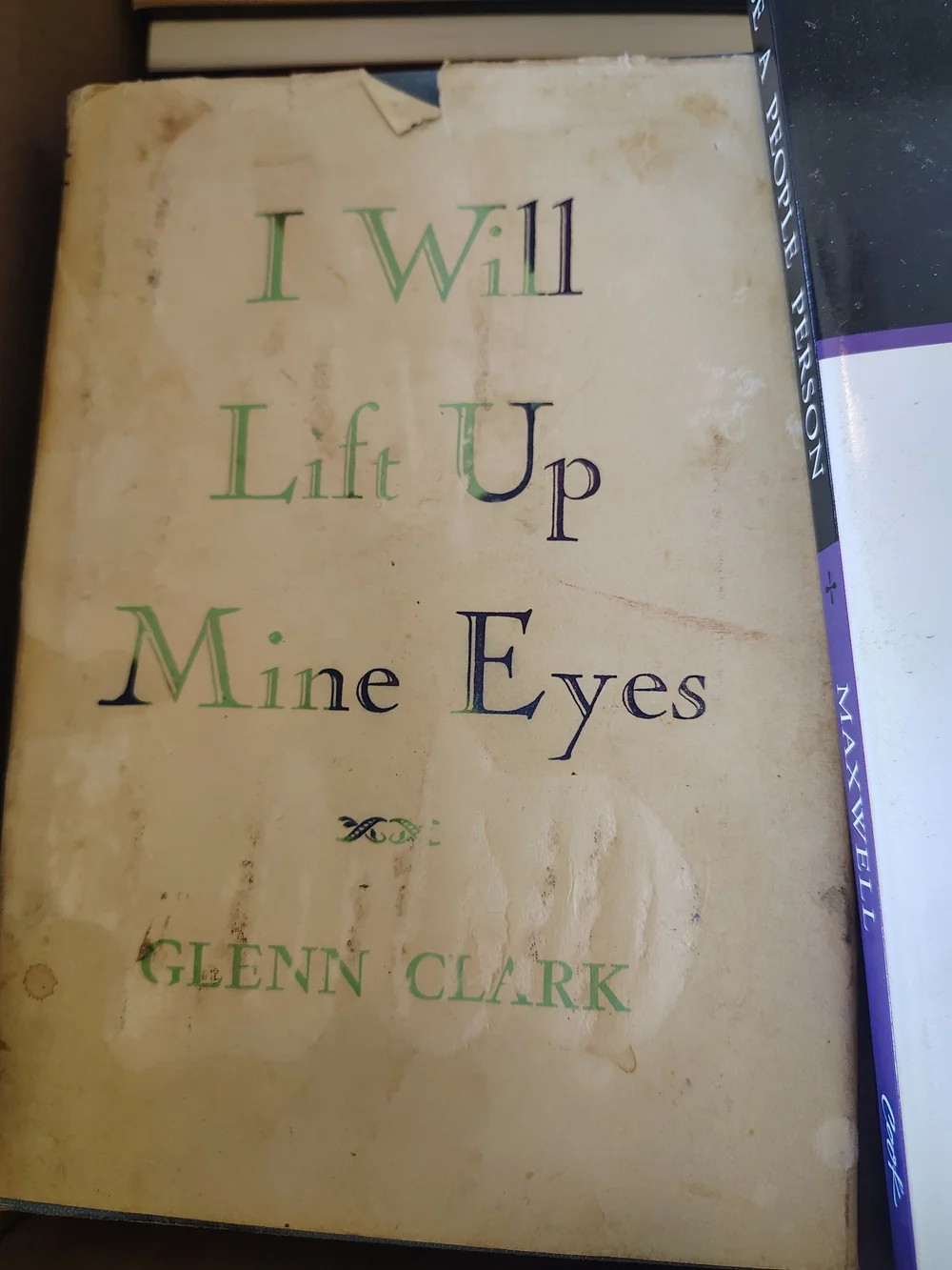 'I Will Lift Up Mine Eyes' Book